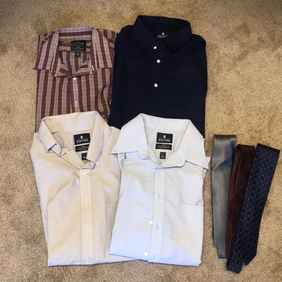 stafford fitted dress shirts